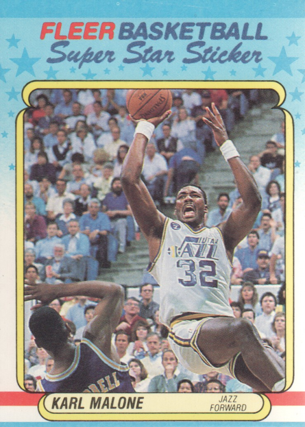 1988-89 Fleer Stickers #8 Karl Malone