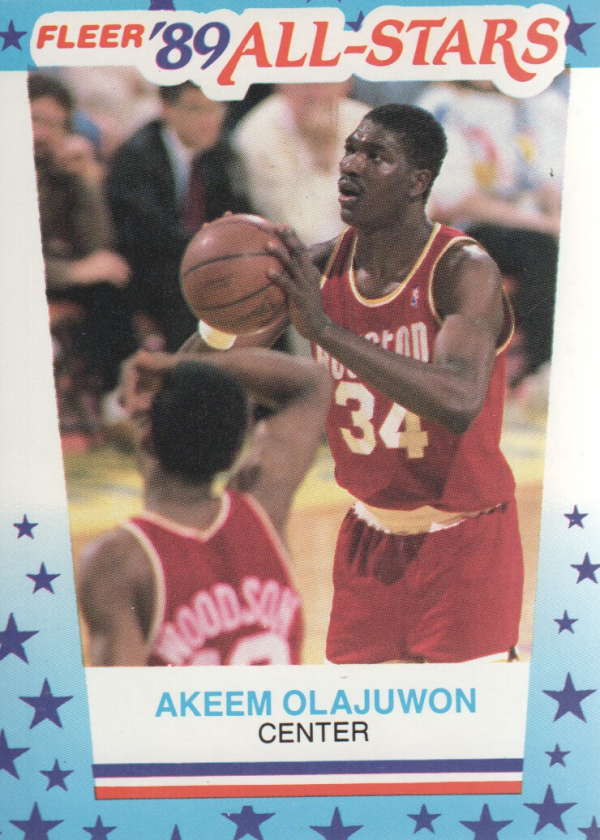 1989-90 Fleer Stickers #2 Hakeem Olajuwon