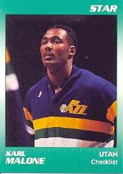 1990 Star Karl Malone #1 Karl Malone/Checklist
