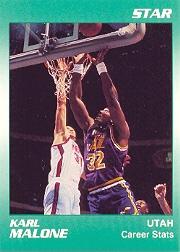 1990 Star Karl Malone #2 Karl Malone/Career Stats
