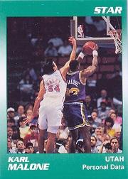 1990 Star Karl Malone #10 Karl Malone/Personal Data