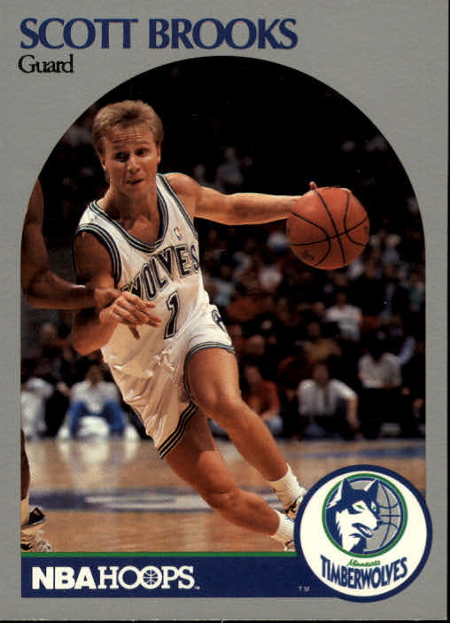 1990-91 Hoops #419 Scott Brooks U