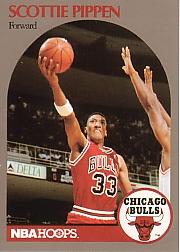 1991 Hoops 100 Superstars #14 Scottie Pippen