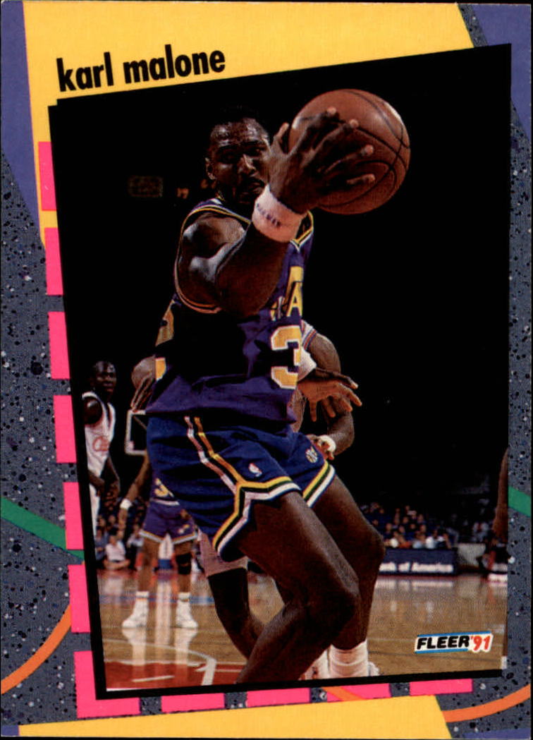 1991-92 Fleer Schoolyard #5 Karl Malone