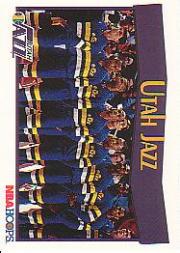 1991-92 Hoops #299 Utah Jazz