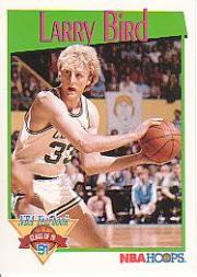1991-92 Hoops #319 Larry Bird YB