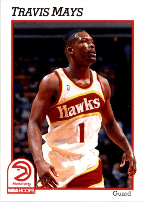 1991-92 Hoops #335 Travis Mays