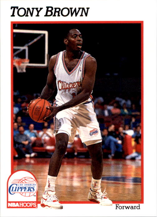 1991-92 Hoops #376 Tony Brown