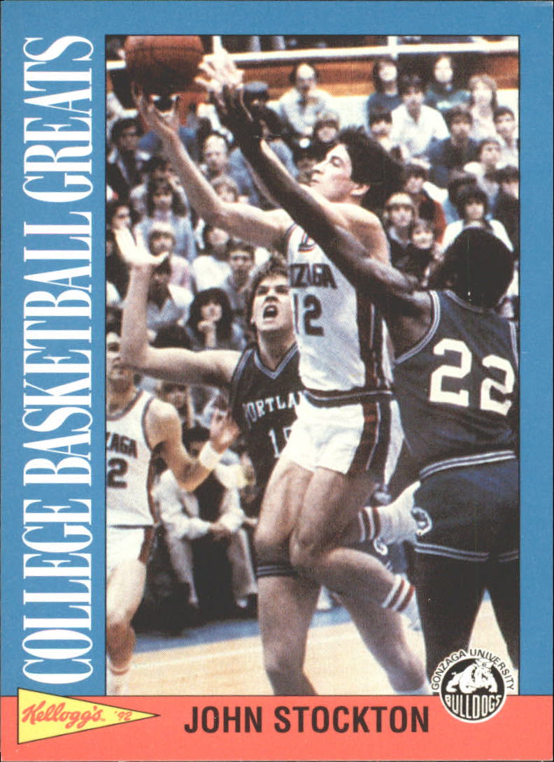 1991-92 Kellogg's College Greats #8 John Stockton