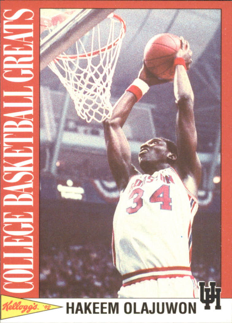 1991-92 Kellogg's College Greats #11 Hakeem Olajuwon