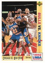 1991-92 Upper Deck International Italian #166 New York Knicks/Scottie Pippen/Michael Jordan PO
