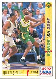 1991-92 Upper Deck International Italian #169 Shawn Kemp/Karl Malone PO