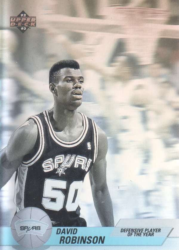 1992-93 Upper Deck Award Winner Holograms #AW7 David Robinson/Def. Player of Year