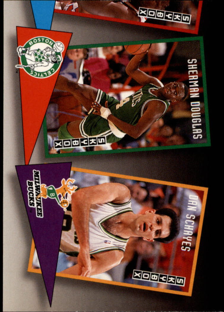 1992-93 SkyBox School Ties #ST9 Sherman Douglas/Danny Schayes
