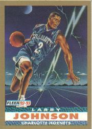 1992-93 Fleer #253 Larry Johnson PV UER/(Scoring average was 19.2& not 19.7)