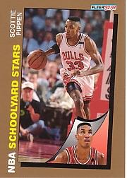1992-93 Fleer Spalding Schoolyard Stars #4 Scottie Pippen