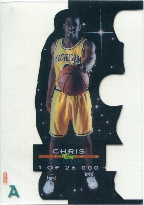 1993 Classic Acetate Draft Stars #AD5 Chris Webber