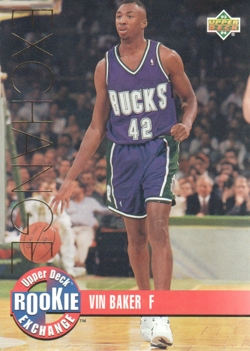 1993-94 Upper Deck Rookie Exchange Gold #RE8 Vin Baker
