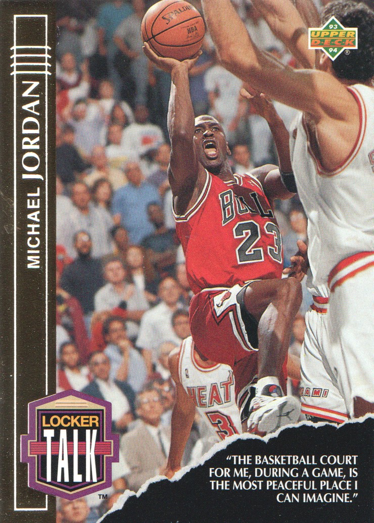 1993-94 Upper Deck Locker Talk #LT1 Michael Jordan