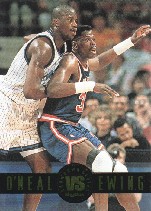 1993-94 SkyBox Premium Showdown Series #SS2 Shaquille O'Neal/Patrick Ewing