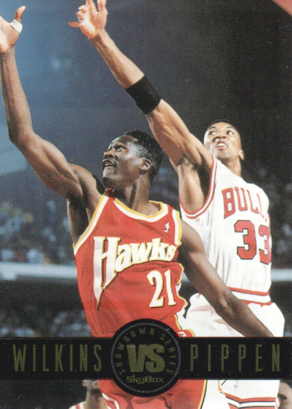 1993-94 SkyBox Premium Showdown Series #SS9 Dominique Wilkins/Scottie Pippen
