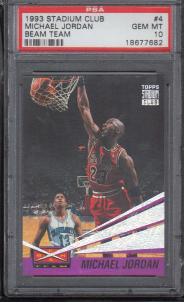 1993-94 Stadium Club Beam Team #4 Michael Jordan