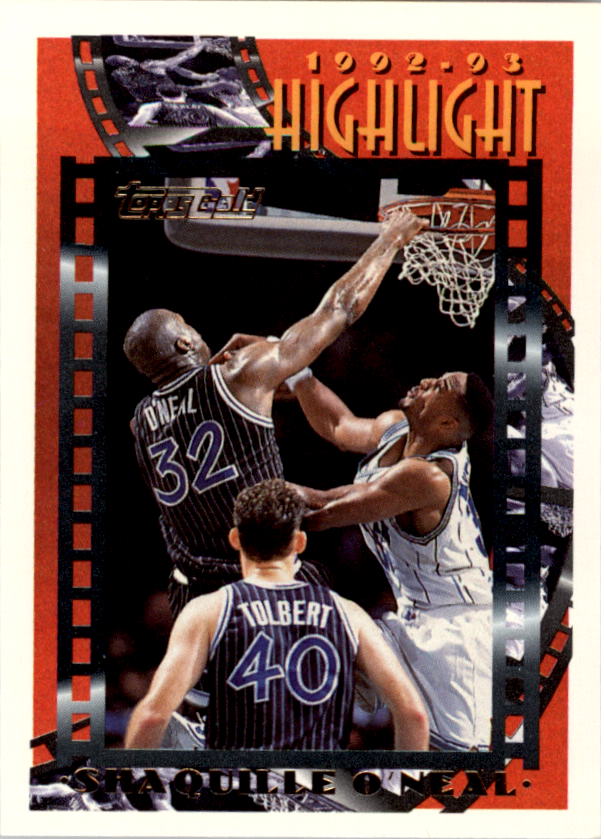 1993-94 Topps Gold #3G Shaquille O'Neal HL