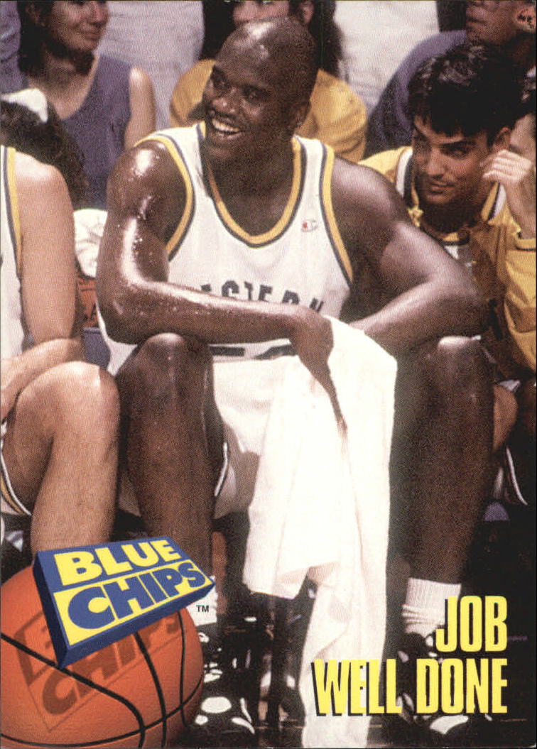 1994 SkyBox Premium Blue Chips #41 Job Well Done/(O'Neal on bench)