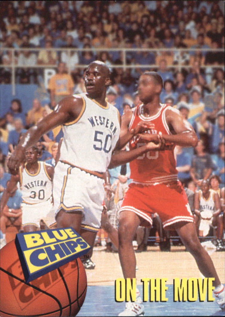 1994 SkyBox Premium Blue Chips #42 On the Move/(O'Neal establishing/position)