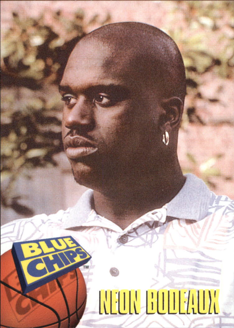 1994 SkyBox Premium Blue Chips #57 Neon Bodeaux/(Shaquille O'Neal)
