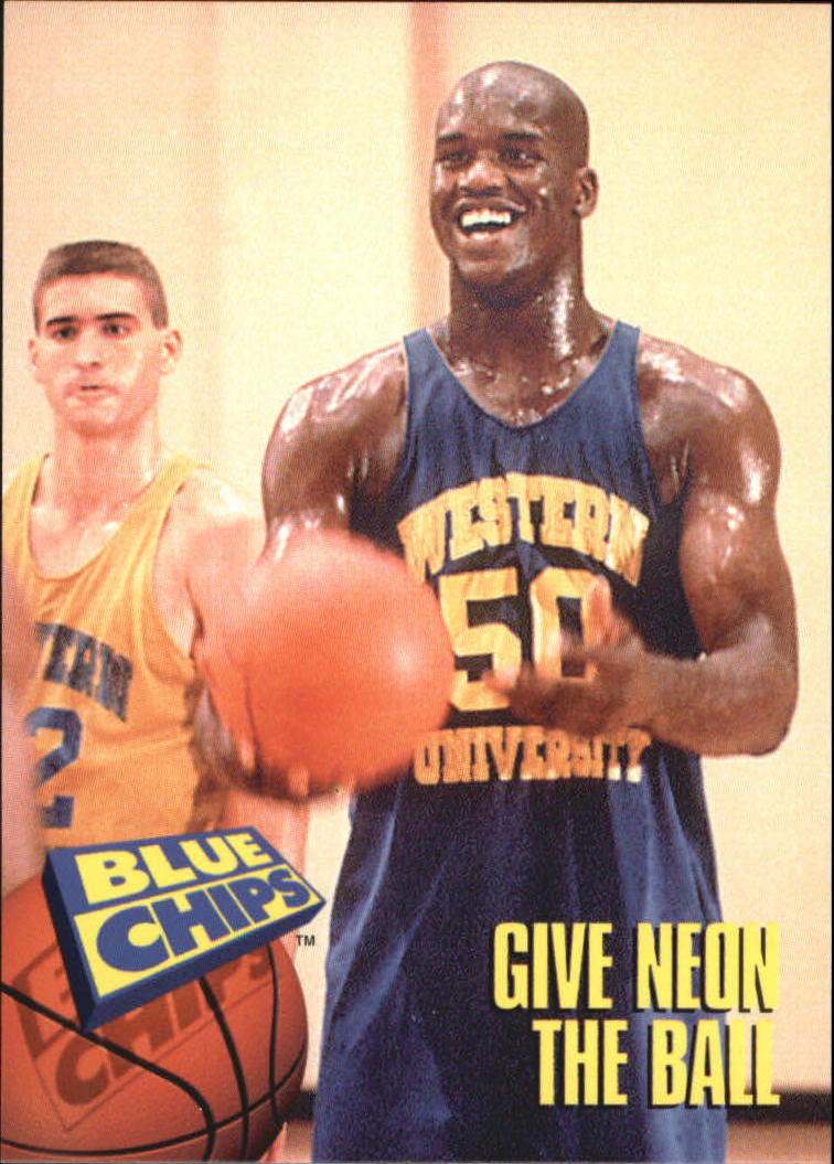 1994 SkyBox Premium Blue Chips #73 Give Neon the Ball