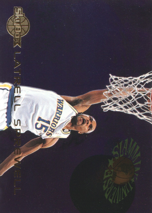 1994-95 SkyBox Premium Slammin' Universe #SU26 Latrell Sprewell