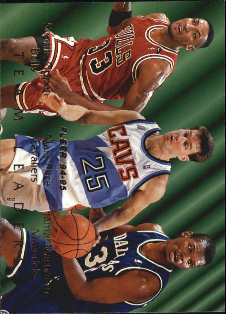 1994-95 Fleer Team Leaders #2 Scottie Pippen/Mark Price/Jamal Mashburn