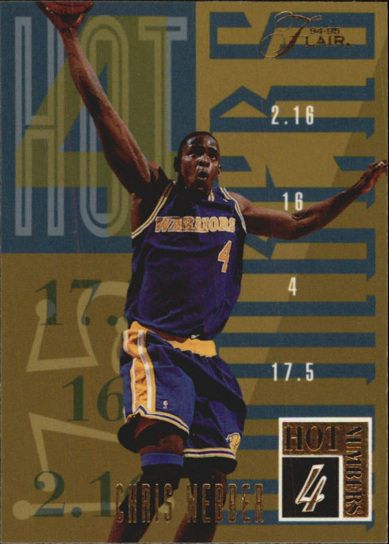 1994-95 Flair Hot Numbers #20 Chris Webber