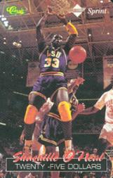 1995 Classic Phone Card Shaq #NNO Shaquille O'Neal