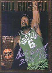 1995 Action Packed Hall of Fame Autographs #40 Bill Russell