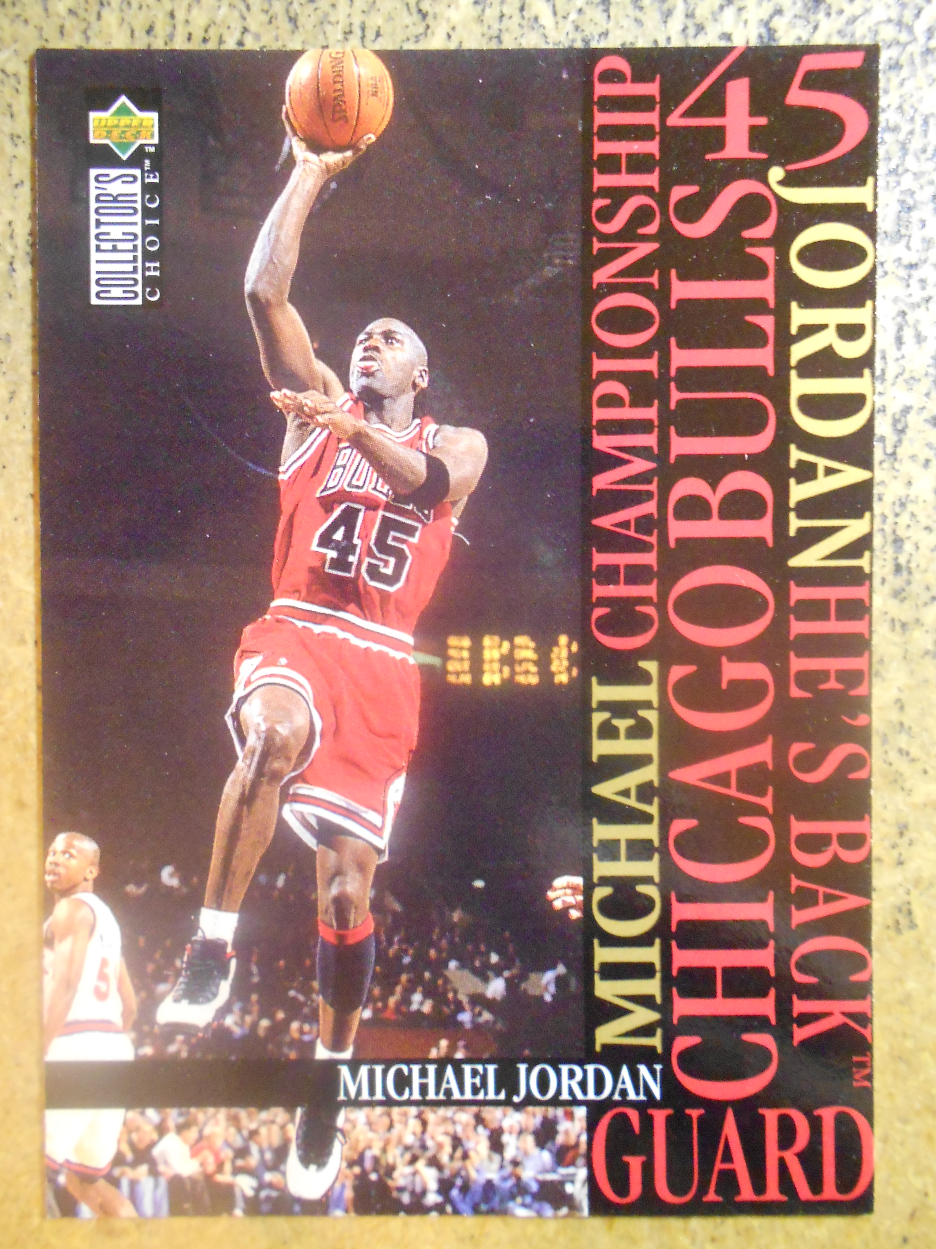 1995-96 Collector's Choice Jordan He's Back #M3 Michael Jordan/Versus Knicks