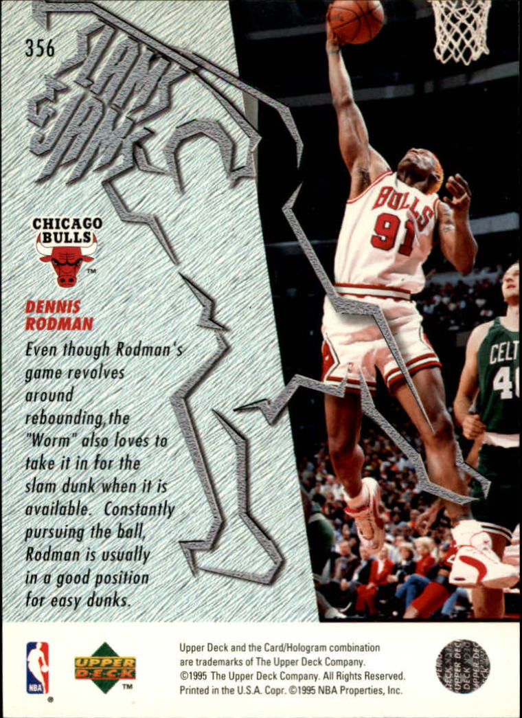 1995 96 BULLS Upper Deck Electric Court 356 Dennis Rodman SJ EBay
