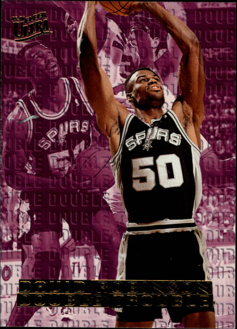1995-96 Ultra Double Trouble #9 David Robinson