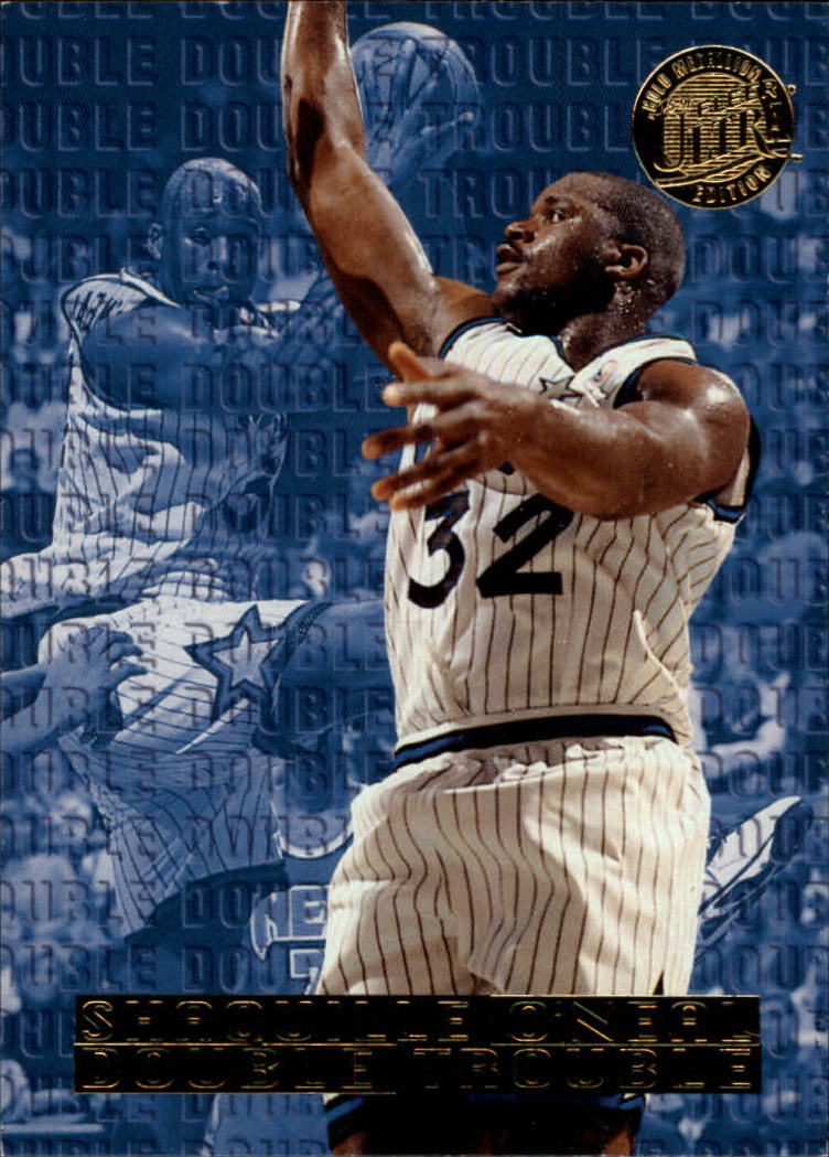 1995-96 Ultra Double Trouble Gold Medallion #6 Shaquille O'Neal