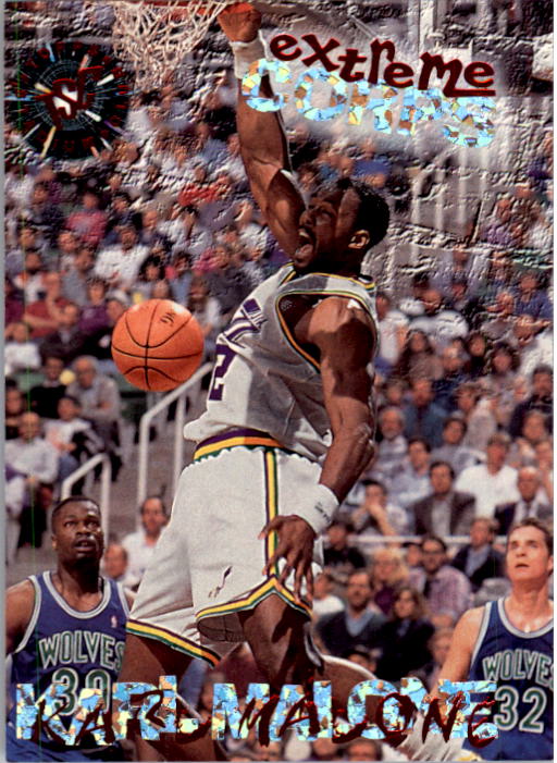 1995-96 Stadium Club #127B Karl Malone EC Blue