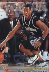 1996 Score Board Autographed BK #1 Allen Iverson