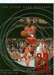 1996 Upper Deck 23 Nights Jordan Experience #1 Michael Jordan/Game 2, 1986 First Round