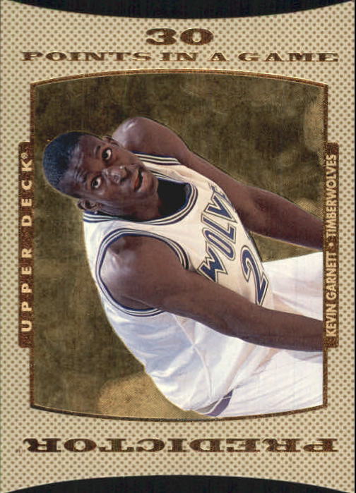 1996-97 Upper Deck Predictor Scoring 2 #P10 Kevin Garnett 30 PTS. W