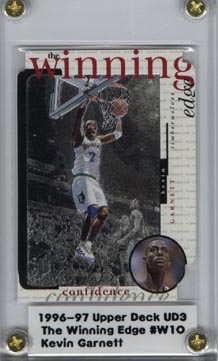 1996-97 UD3 The Winning Edge #W10 Kevin Garnett