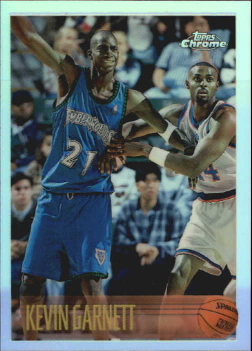 1996-97 Topps Chrome Refractors #131 Kevin Garnett
