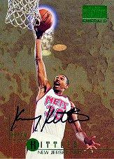 1996-97 SkyBox Premium Emerald Autographs #E4 Kerry Kittles
