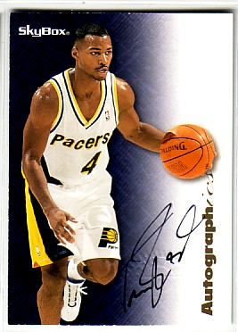 1996-97 SkyBox Premium Autographics #8 Travis Best