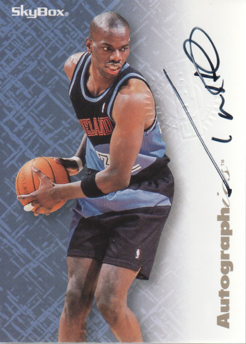 1996-97 SkyBox Premium Autographics #28 Tyrone Hill