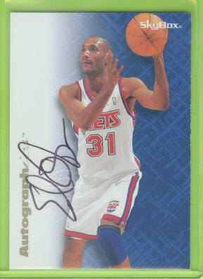 1996-97 SkyBox Premium Autographics #59 Ed O'Bannon